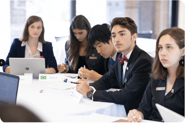 Student leaders at the annual high school conference.