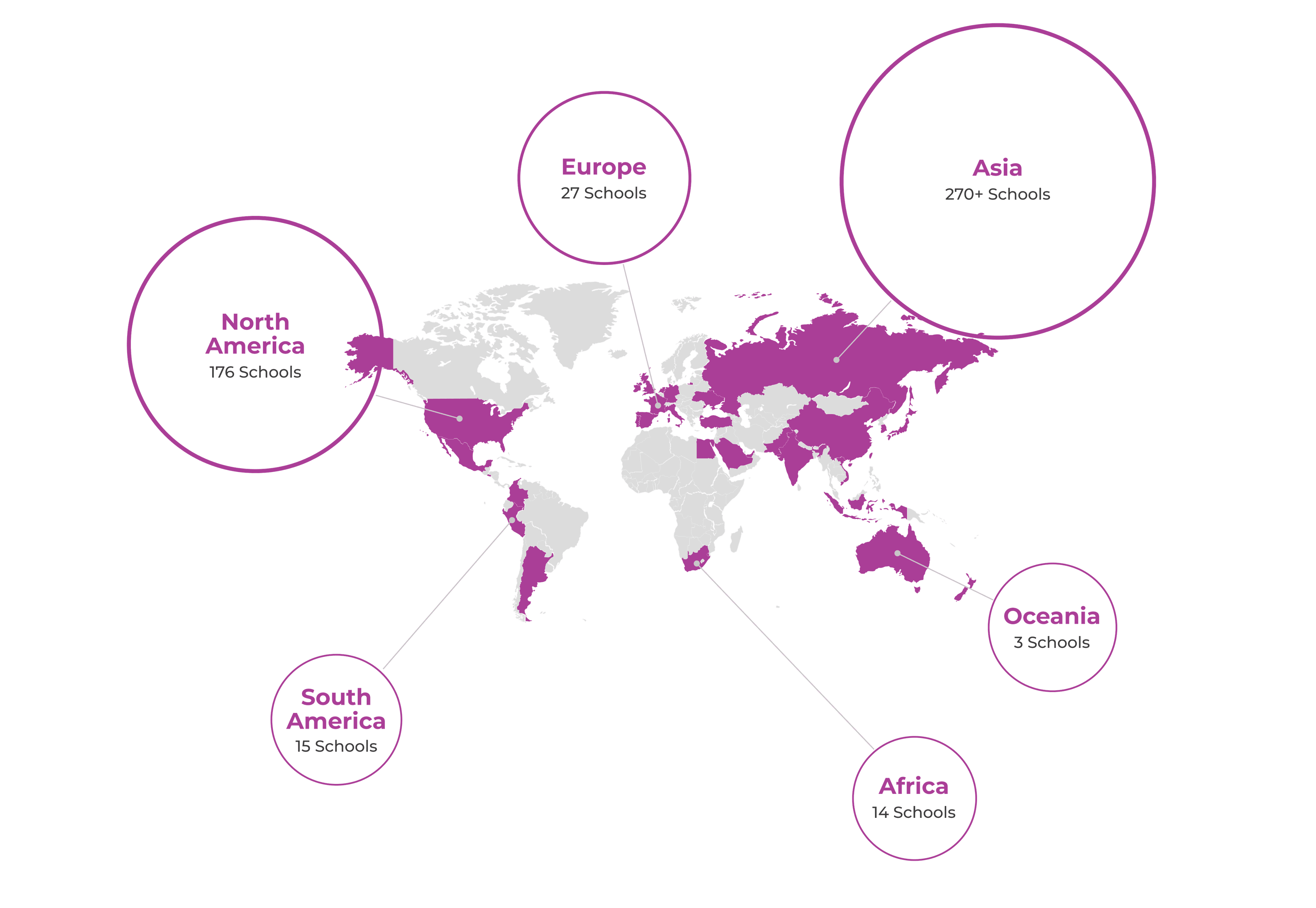 Map of all the participating schools and countries at Model G20 (1280px)